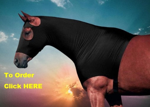 Spandex Adult Full Head Horse Hood Without Zipper