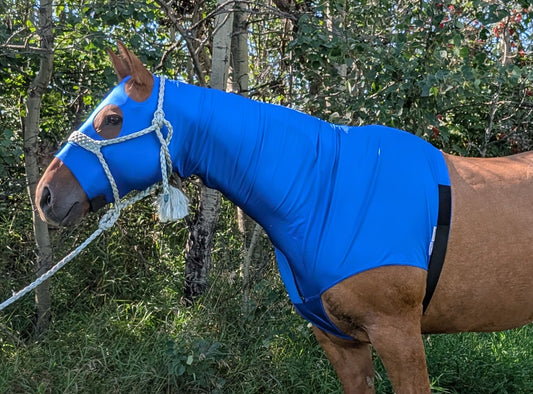 Spandex Adult Full Head Horse Hood WITH ZIPPER