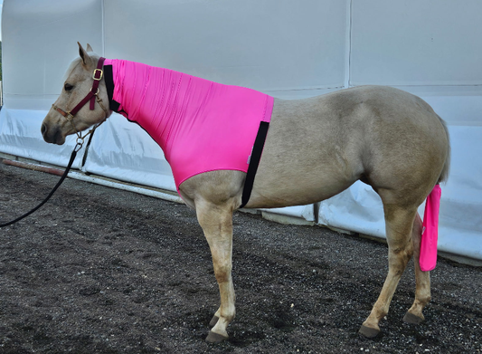 Spandex Adult Headless Horse Hood WITH ZIPPER
