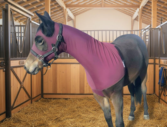 horsewear by STATLERHOUSE SPANDEX HOOD Weanling, Yearling, XXS  FULL HEAD-Zipperless